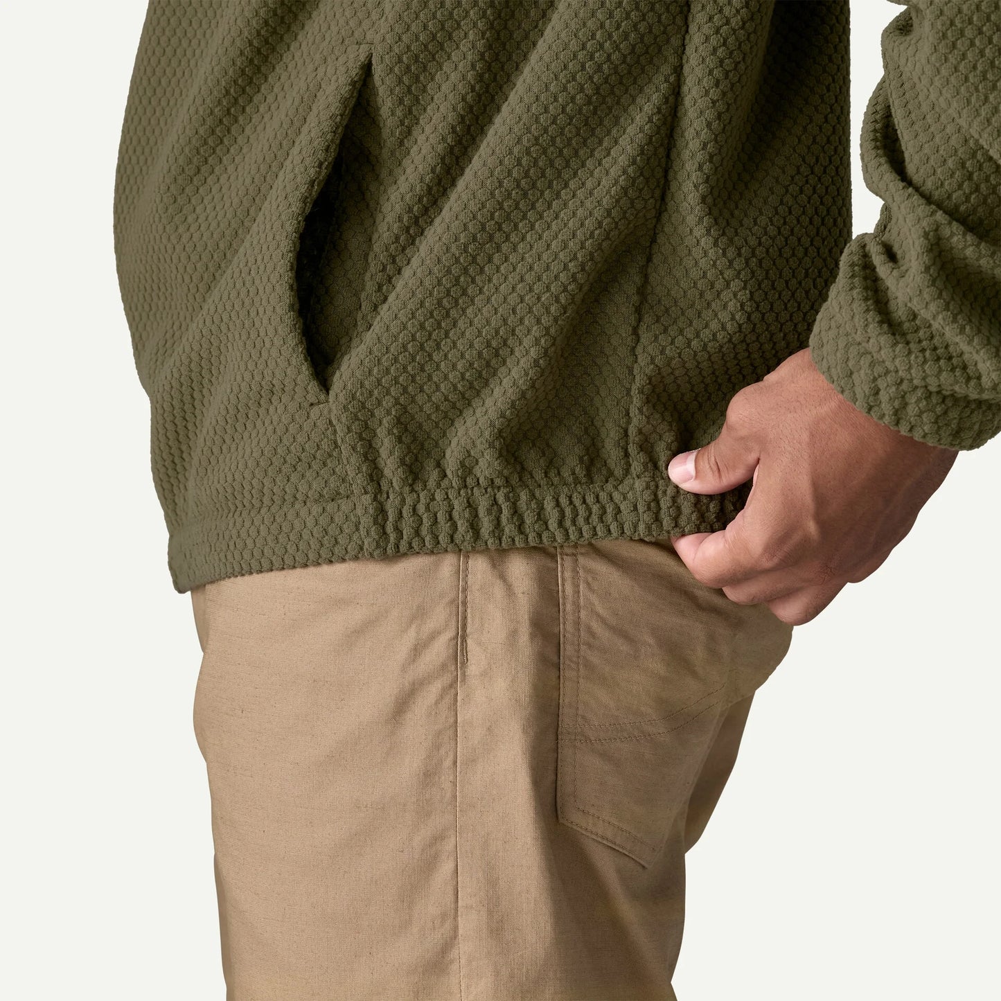 Men's Textured Fleece Hoody - US 9131