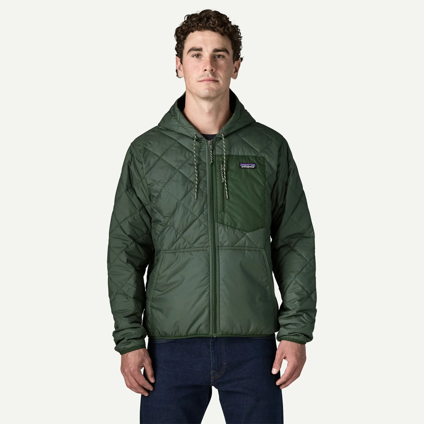 Men's Diamond Quilted Bomber Hoody - US 1086