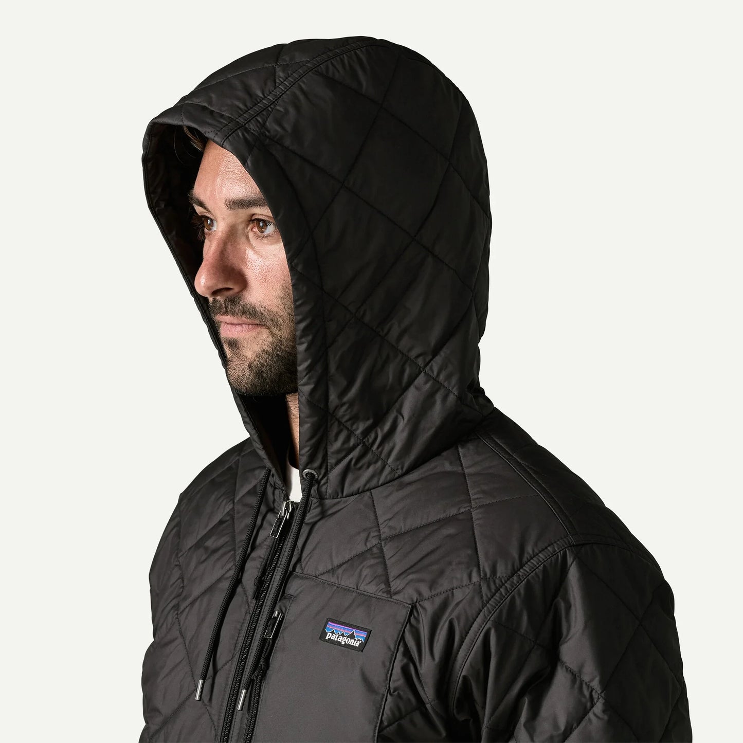 Men's Diamond Quilted Bomber Hoody - US 5560