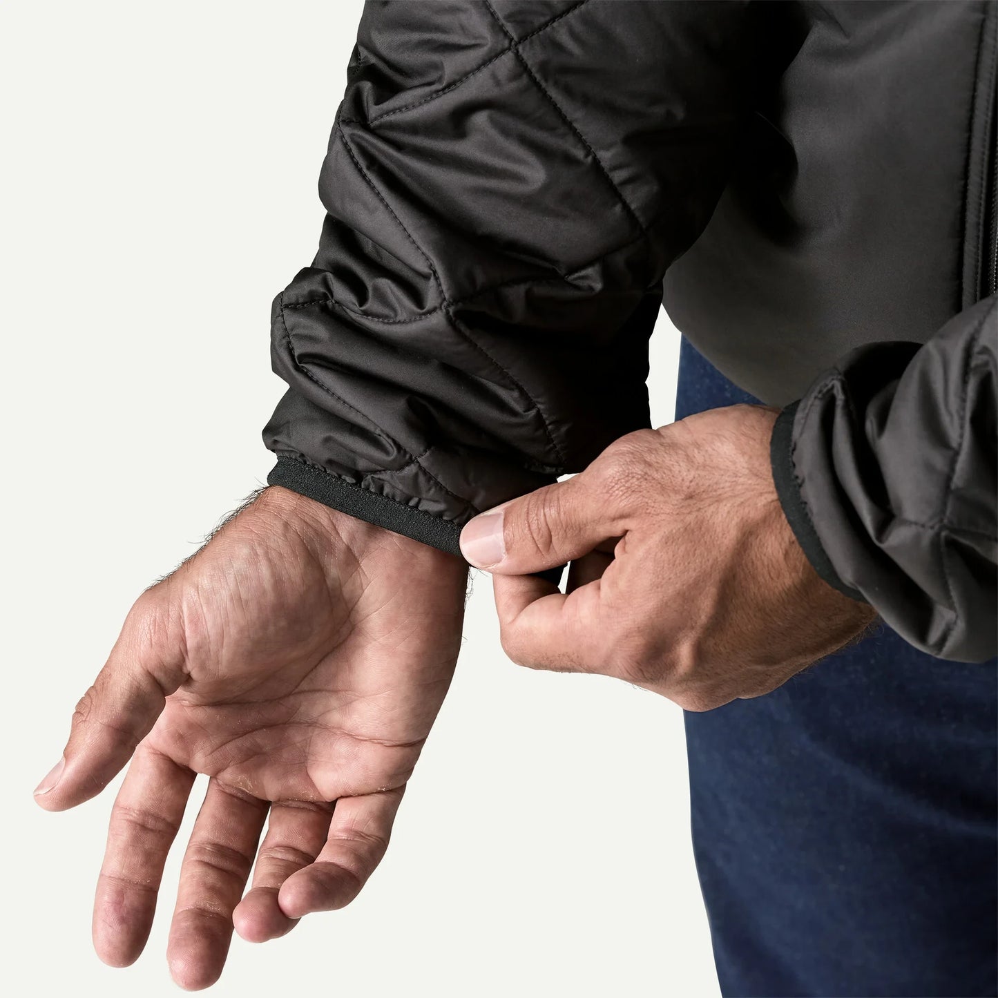Men's Diamond Quilted Bomber Hoody - US 5914