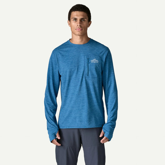 Men's Long-Sleeved Capilene® Cool Sun Shirt - Cloud Crag Crest - US 7460