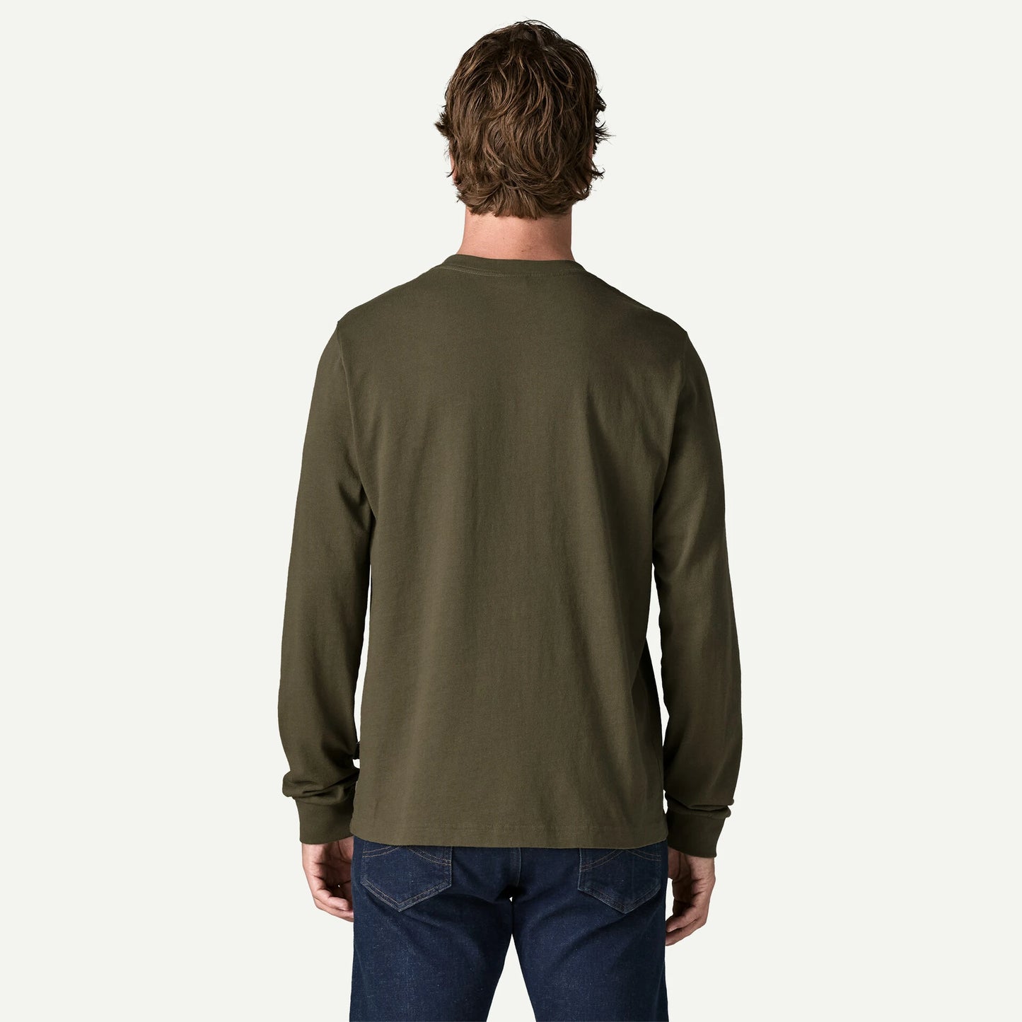 Men's Long-Sleeved Henley Shirt - US 5049