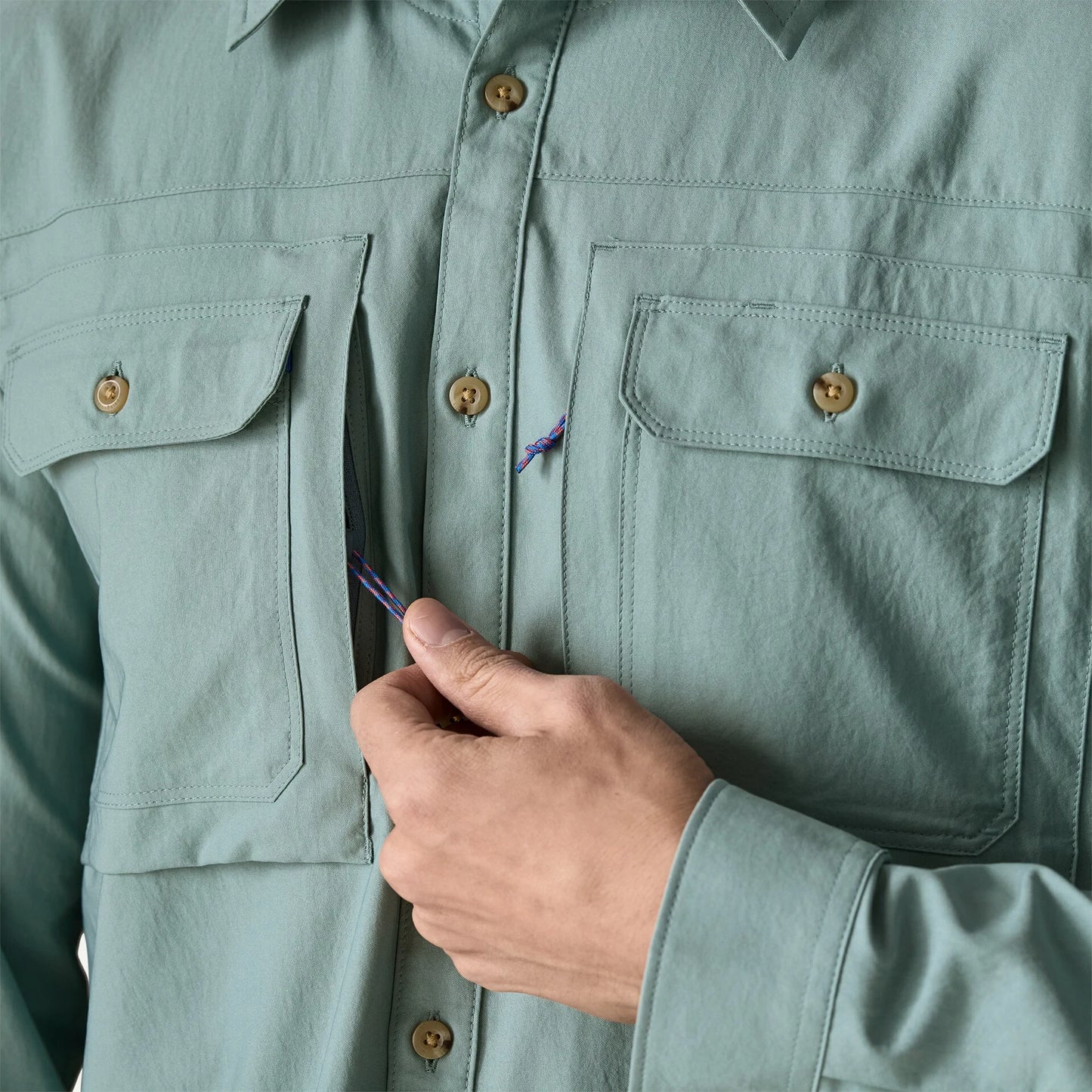 Men's Long-Sleeved Self-Guided Sun Shirt - US 6543