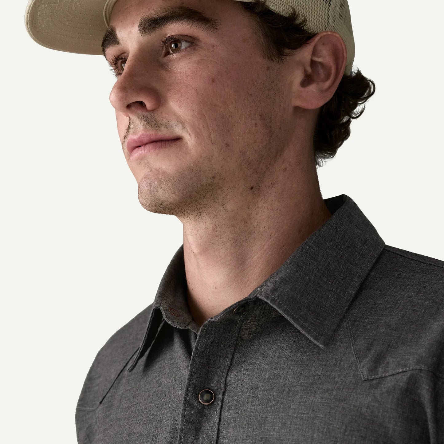 Men's Long-Sleeved Western Snap Shirt - US 5194