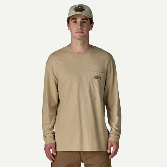 Men's Long-Sleeved Work Pocket T-Shirt - US 3226