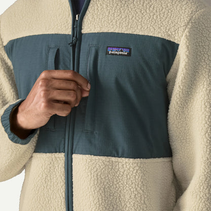 Men's Retro Pile Fleece Patch Jacket - US 4534