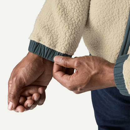 Men's Retro Pile Fleece Patch Jacket - US 6104