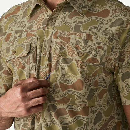 Men's Short-Sleeved Self-Guided Sun Shirt - US 8158