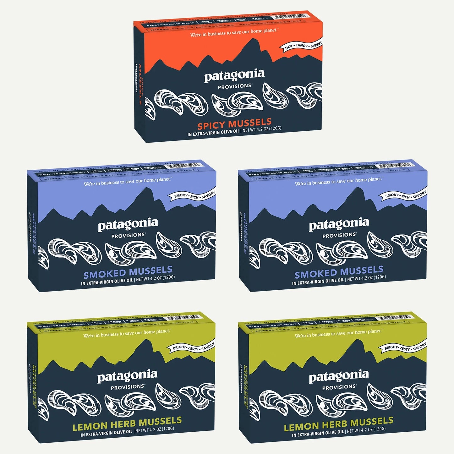 Tinned Mussels Variety Pack - US 0672