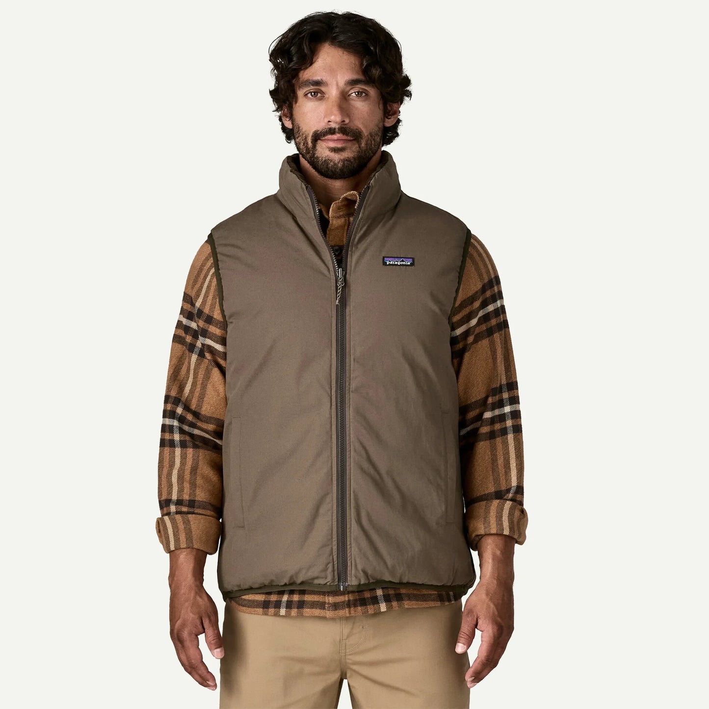 Reversible Cotton Down Vest - US 5066