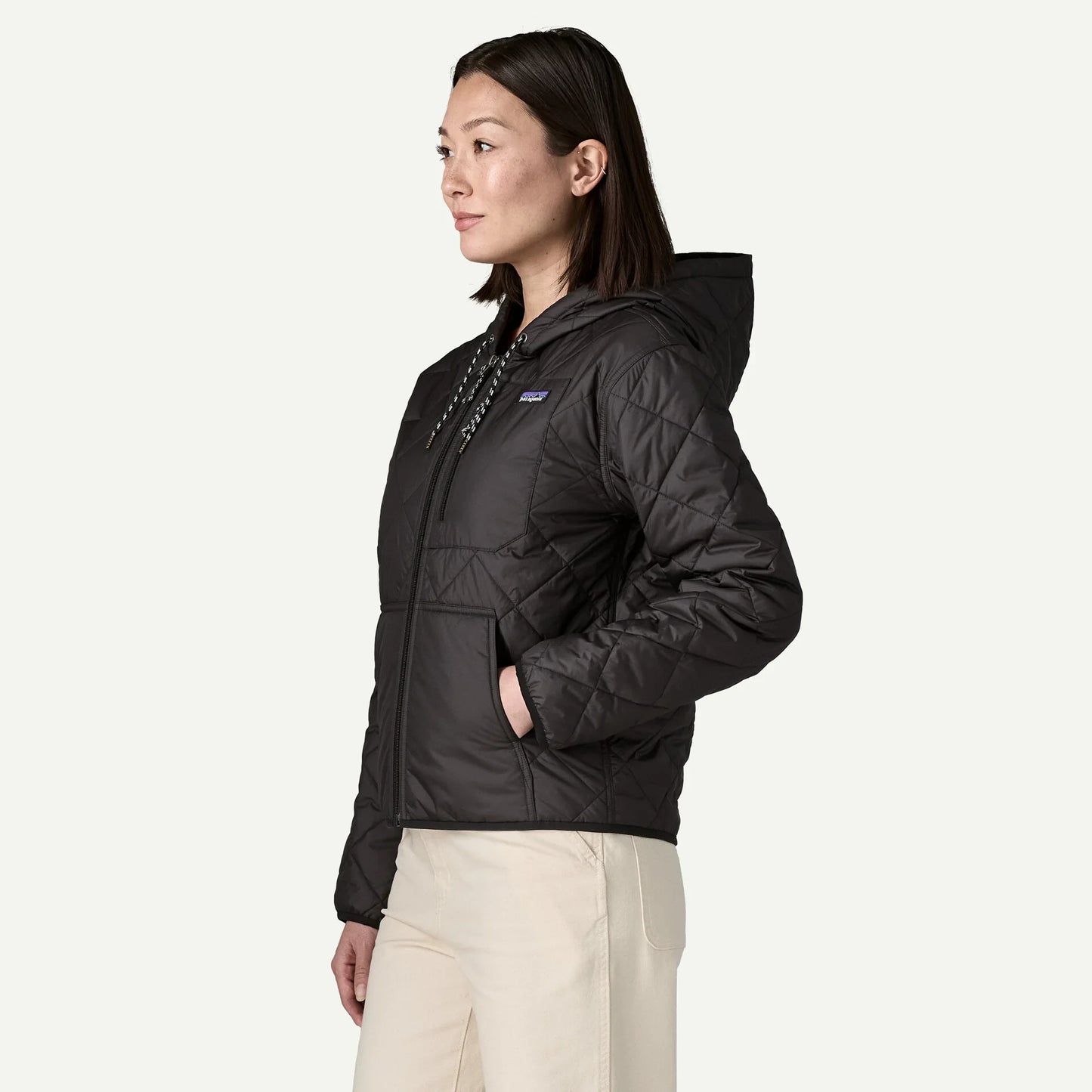 Women's Diamond Quilted Bomber Hoody - US 2797