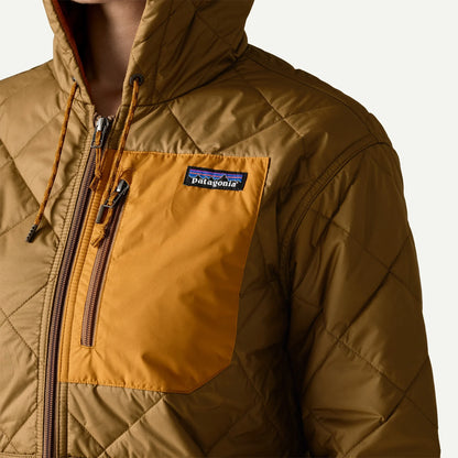 Women's Diamond Quilted Bomber Hoody - US 2797