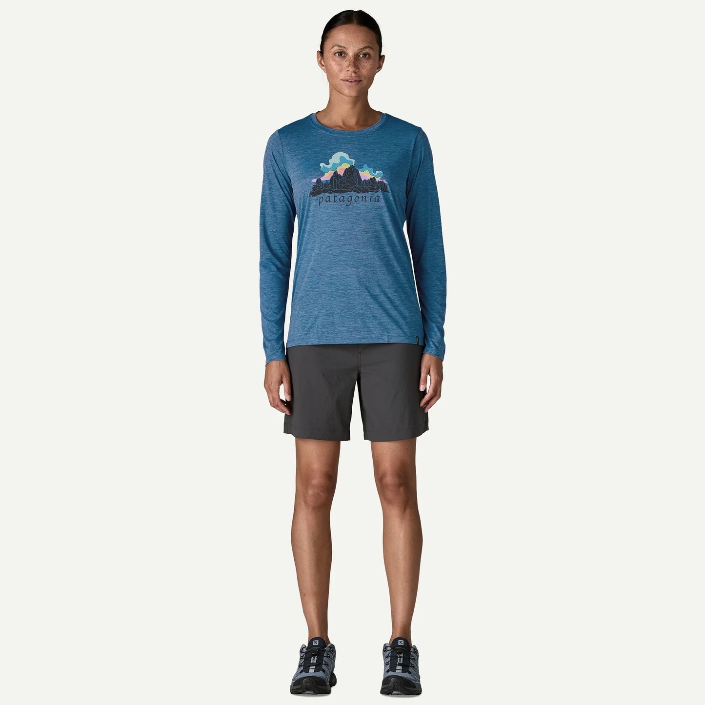 Women's Long-Sleeved Capilene® Cool Daily Shirt - Fitz Roy Nimbus - US 5548