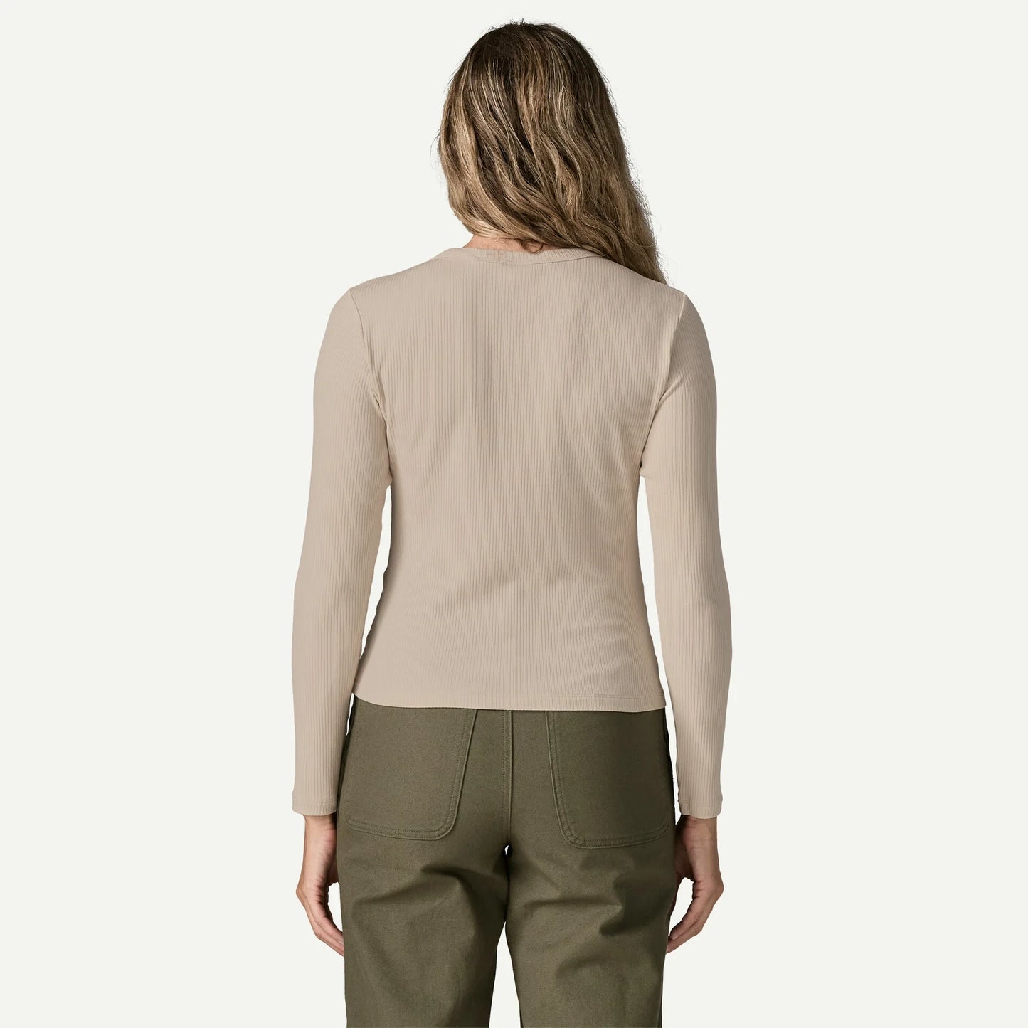 Women's Long-Sleeved Rib-Knit Top - US 3676