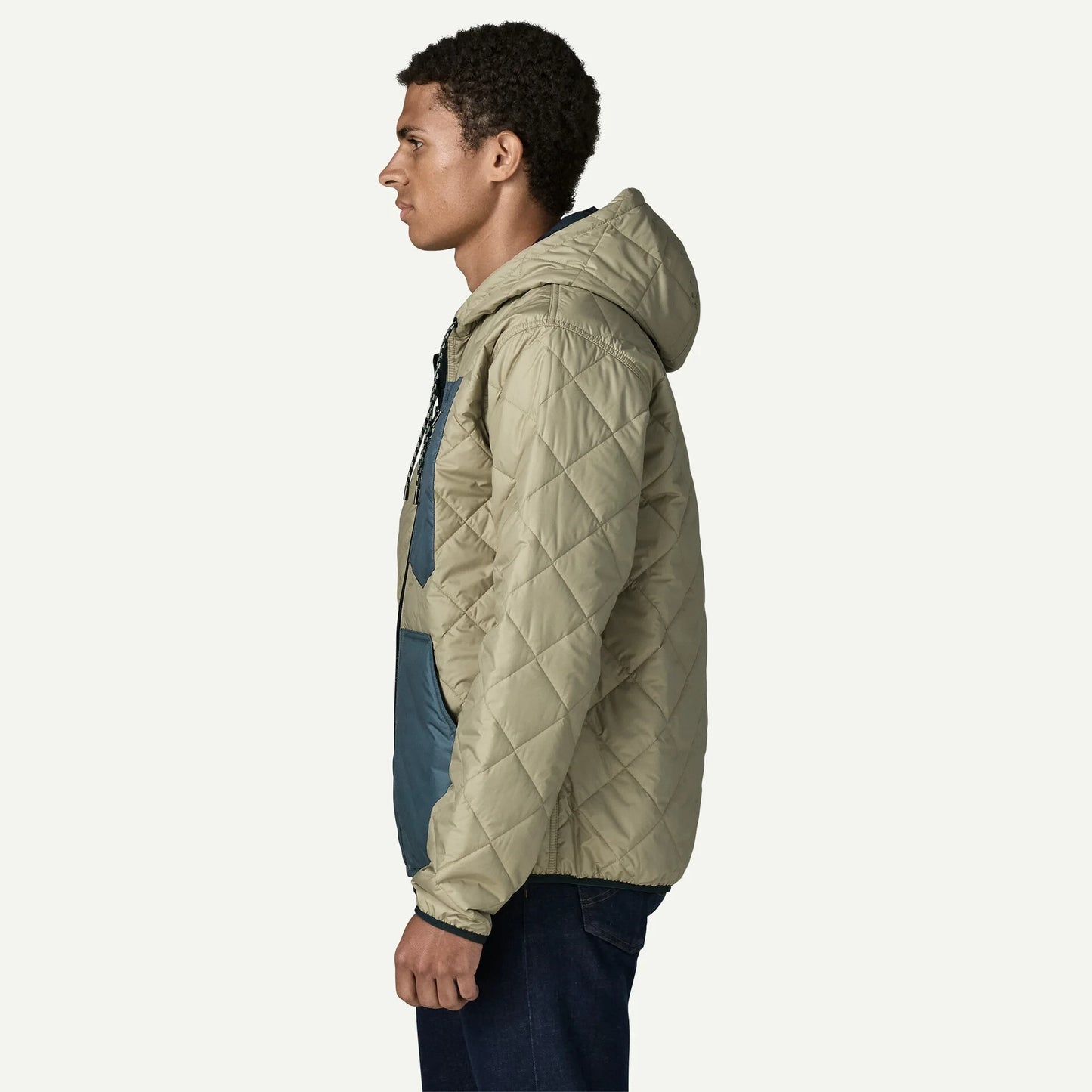 Men's Diamond Quilted Bomber Hoody - US 5560