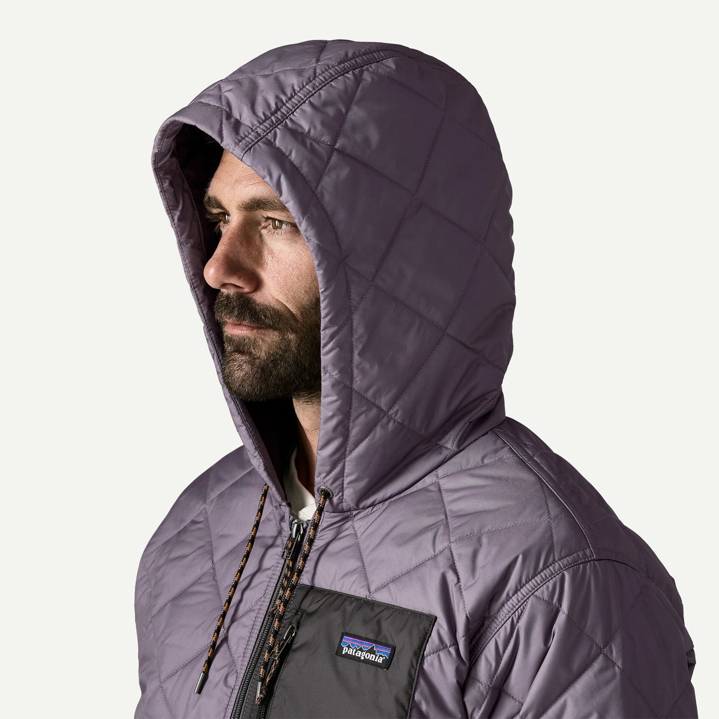 Men's Diamond Quilted Bomber Hoody - US 4858
