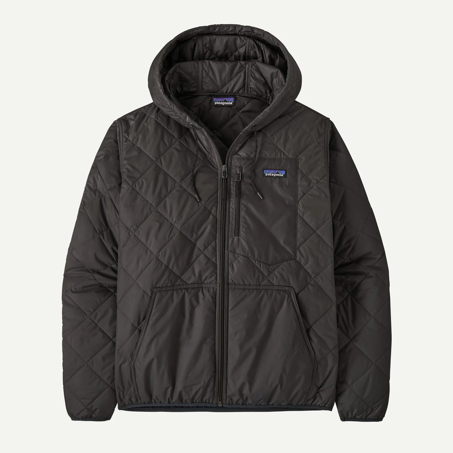 Men's Diamond Quilted Bomber Hoody - US 4859