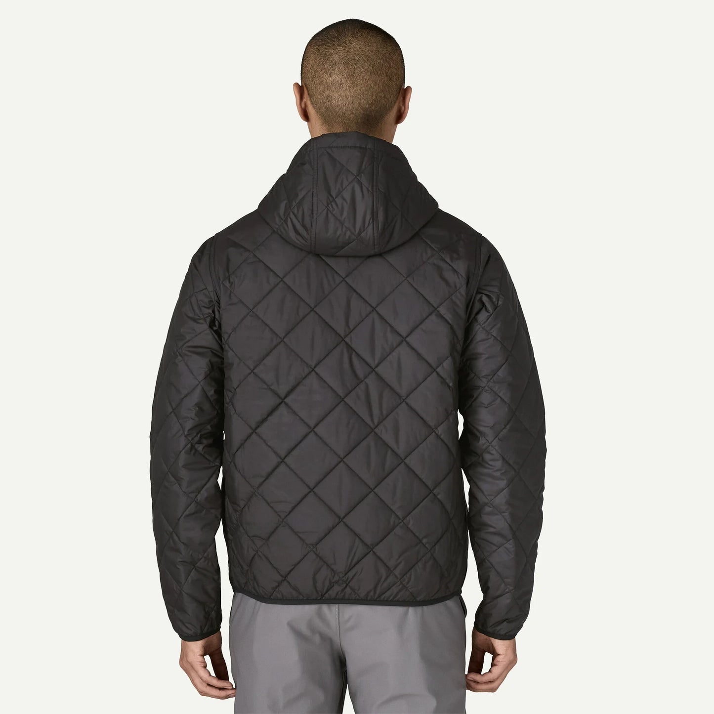Men's Diamond Quilted Bomber Hoody - US 9879