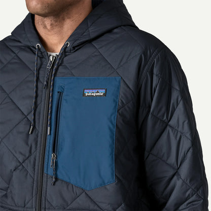 Men's Diamond Quilted Bomber Hoody - US 9879