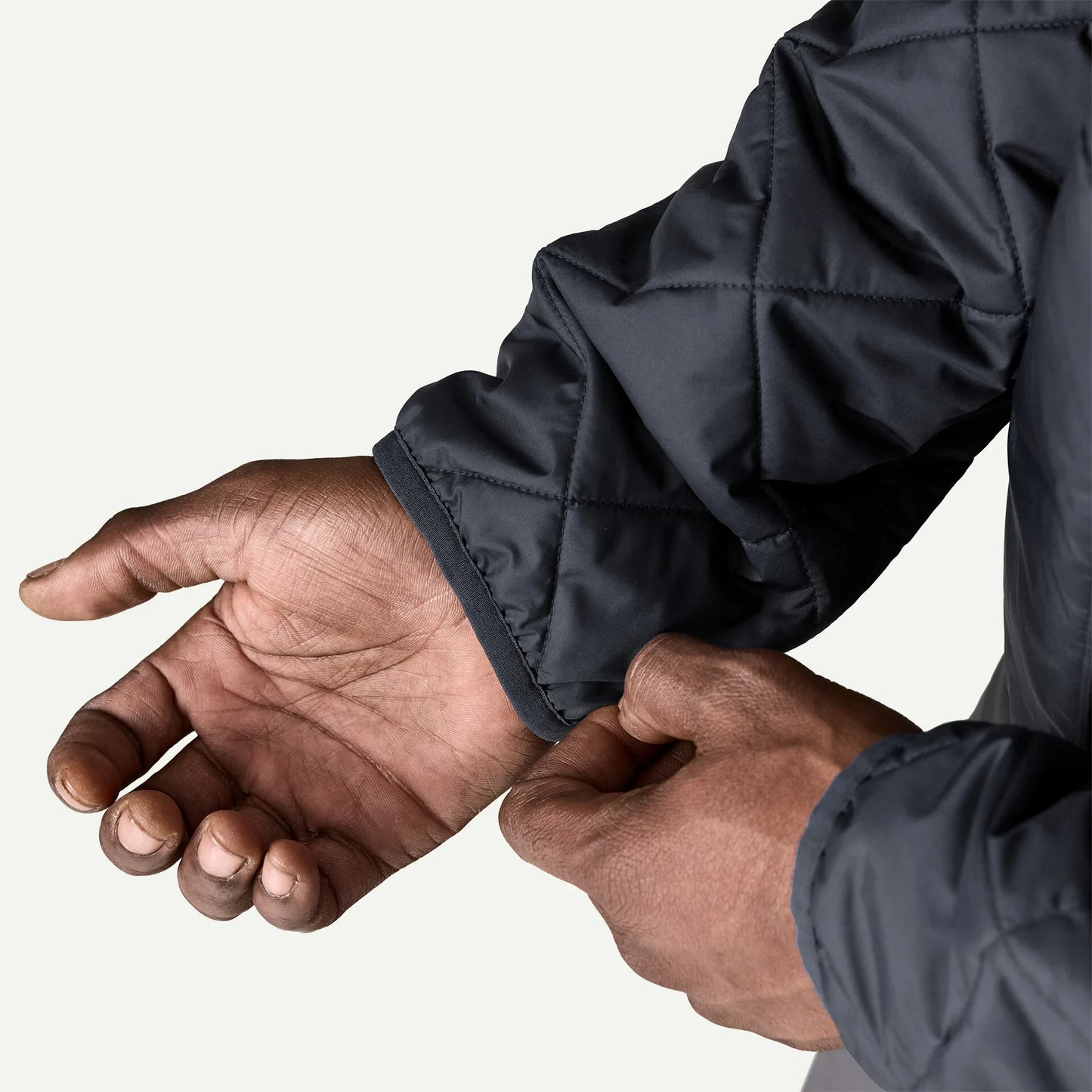 Men's Diamond Quilted Bomber Hoody - US 9879