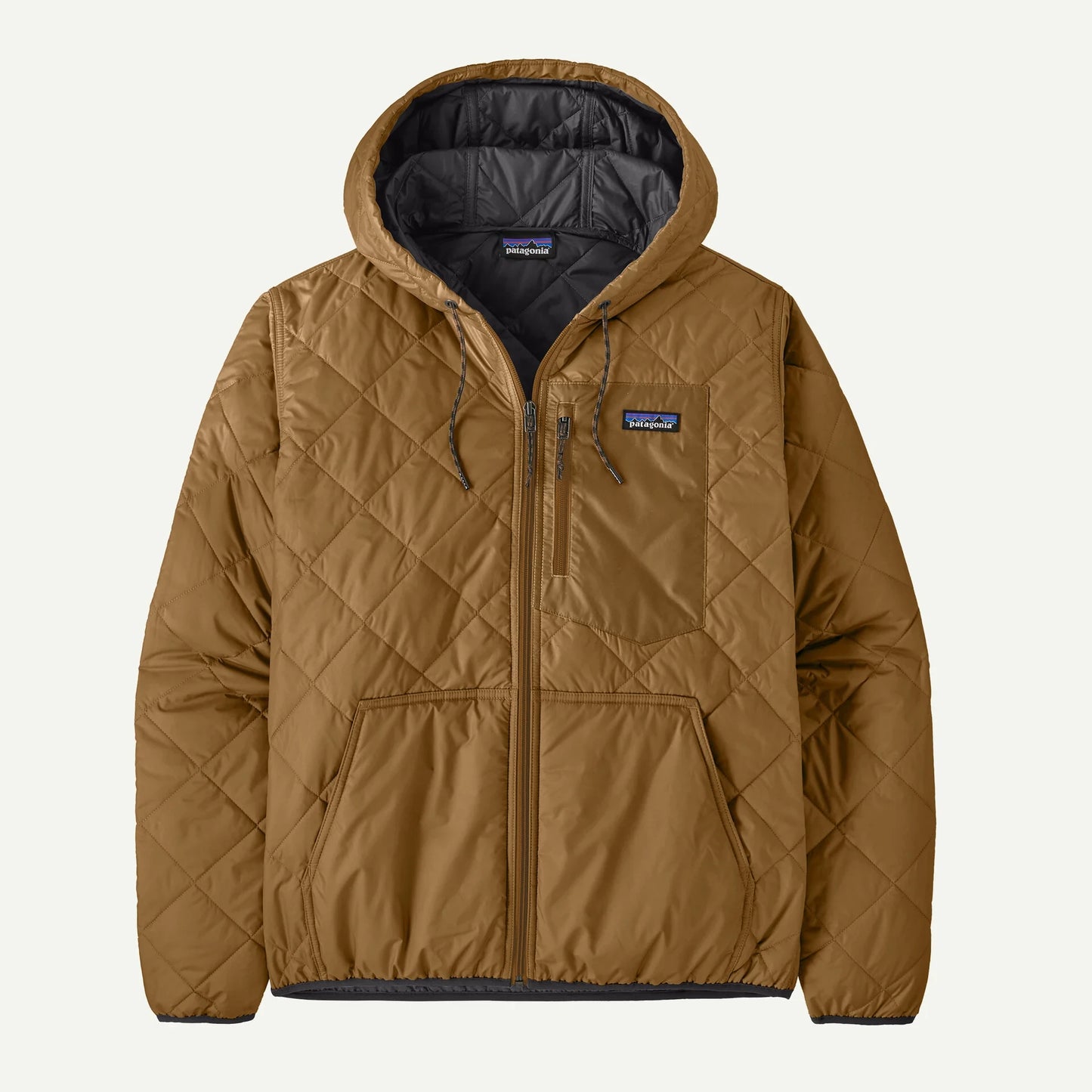Men's Diamond Quilted Bomber Hoody - US 8953