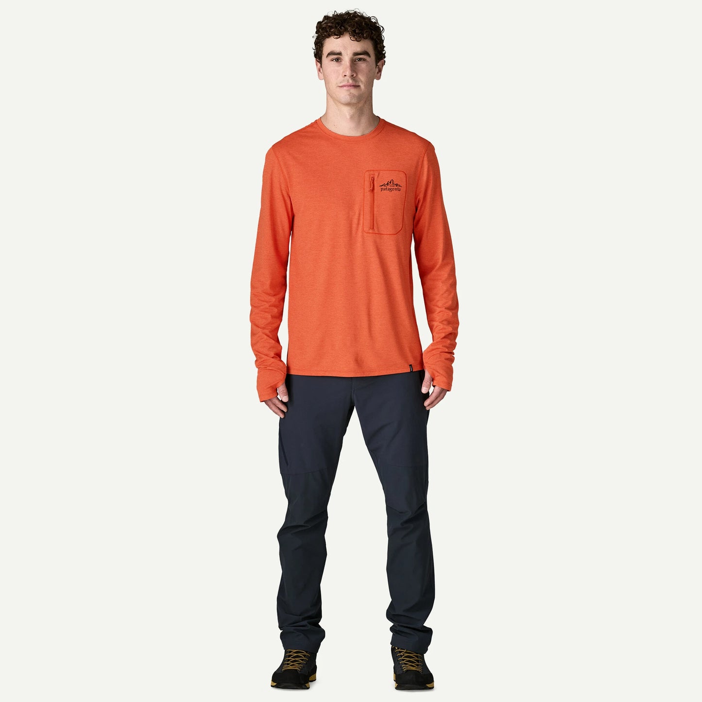 Men's Long-Sleeved Capilene® Cool Sun Shirt - Cloud Crag Crest - US 7306