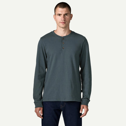 Men's Long-Sleeved Henley Shirt - US 2858