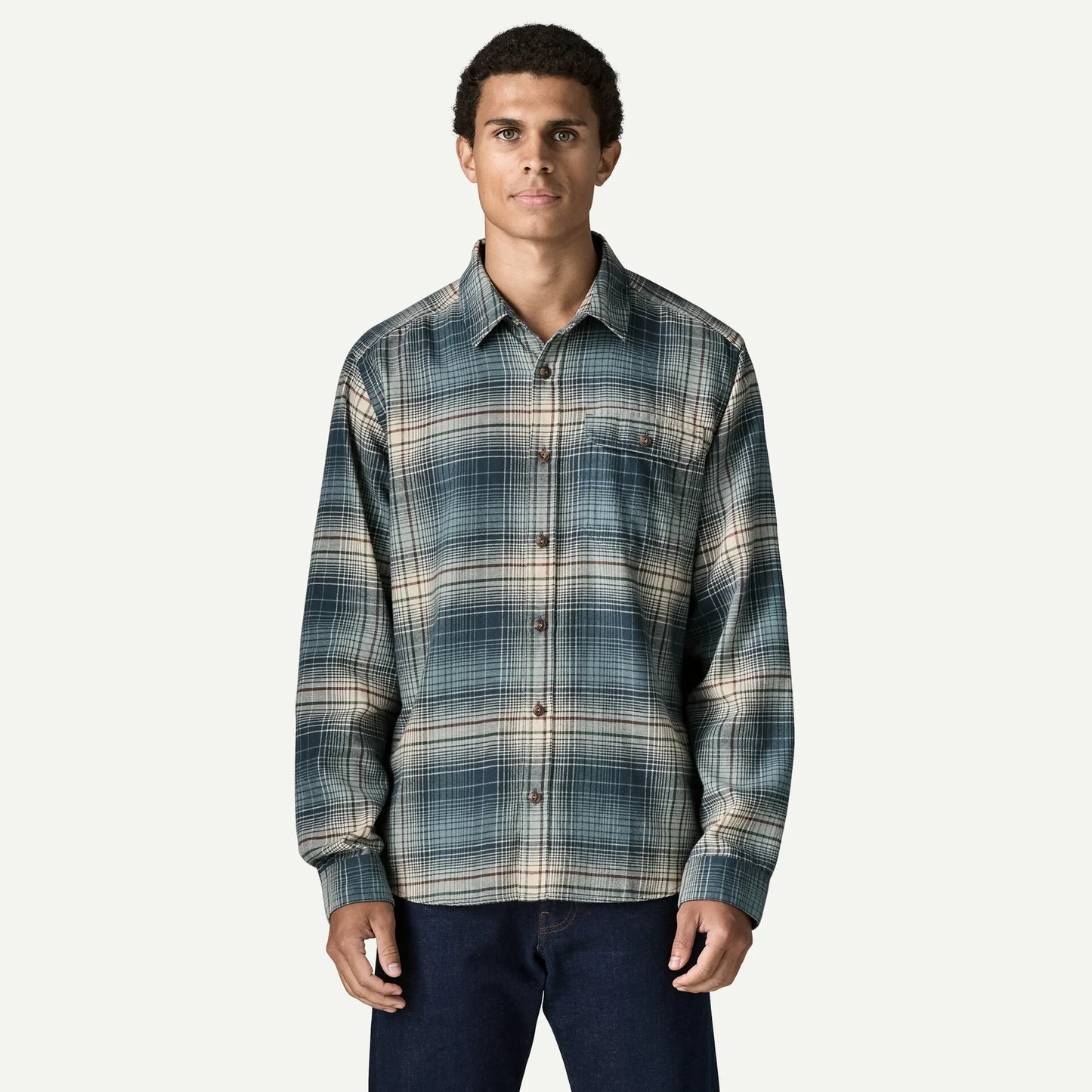 Men's Long-Sleeved Lightweight Fjord Flannel Shirt - US 4636