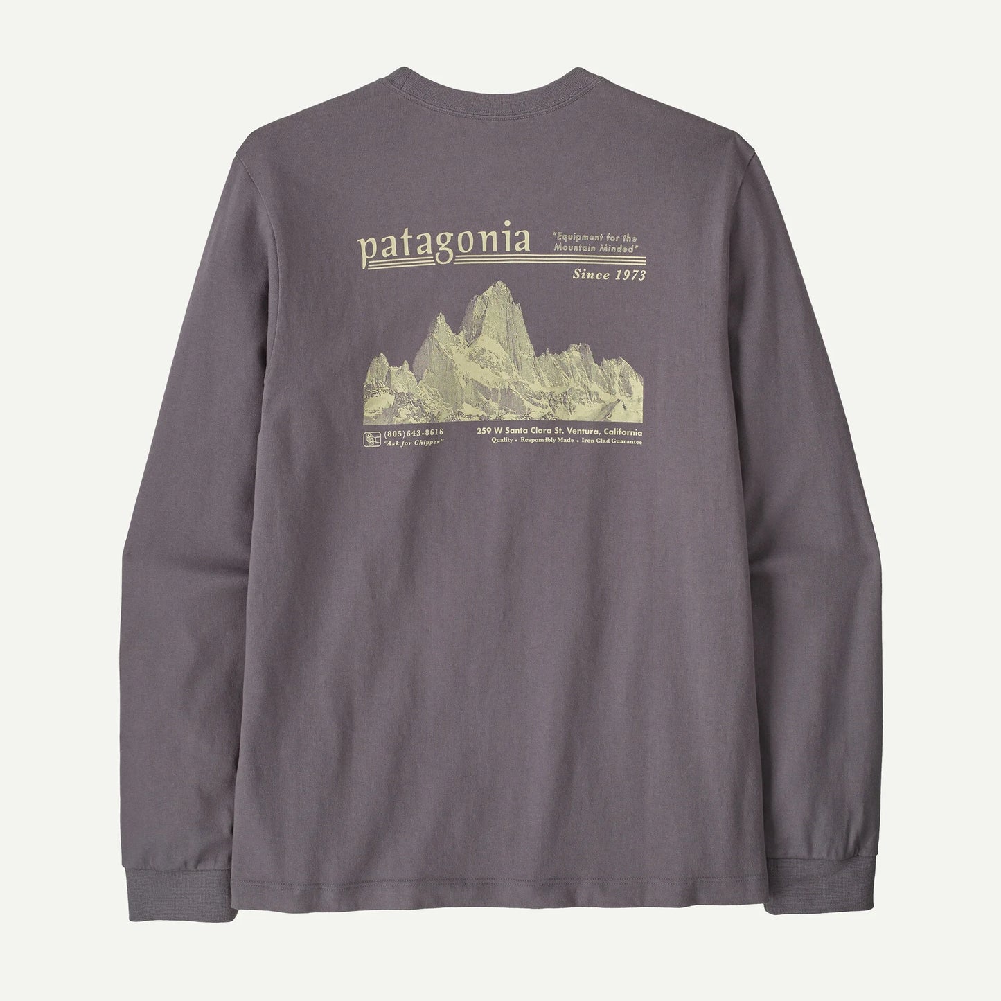 Men's Long-Sleeved Midweight Hut Tripper Skyline T-Shirt - US 7740