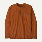 Men's Long-Sleeved Work Henley Pocket Tee - US 3306