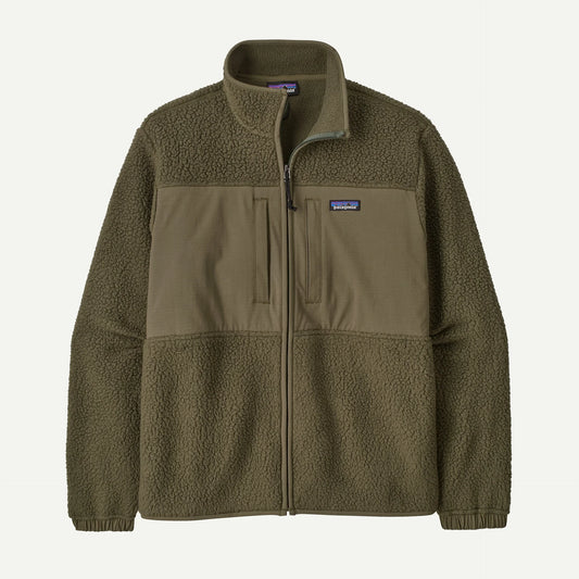 Men's Retro Pile Fleece Patch Jacket - US 0429