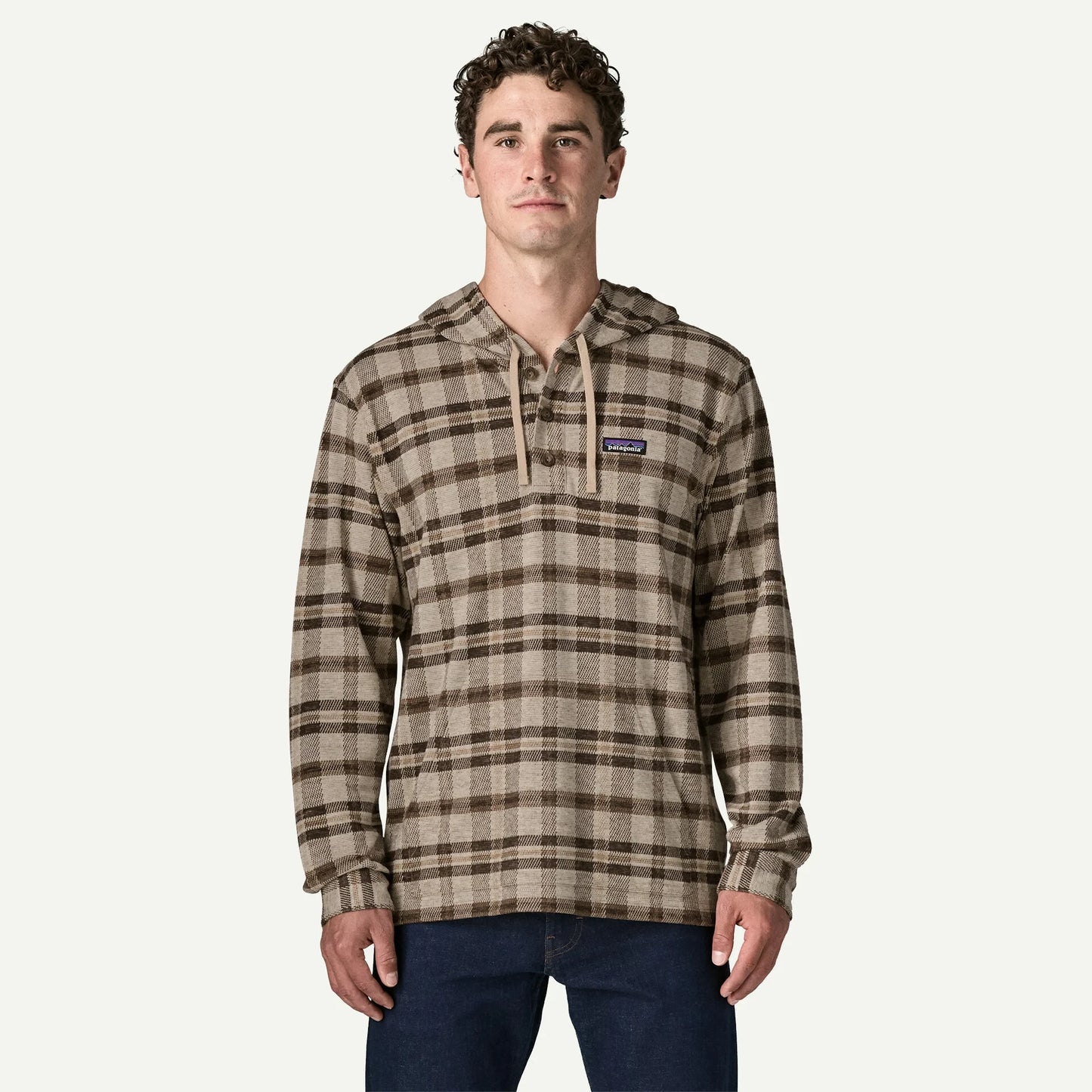 Men's Stretch Fjord Flannel Pullover Hoody - US 5139