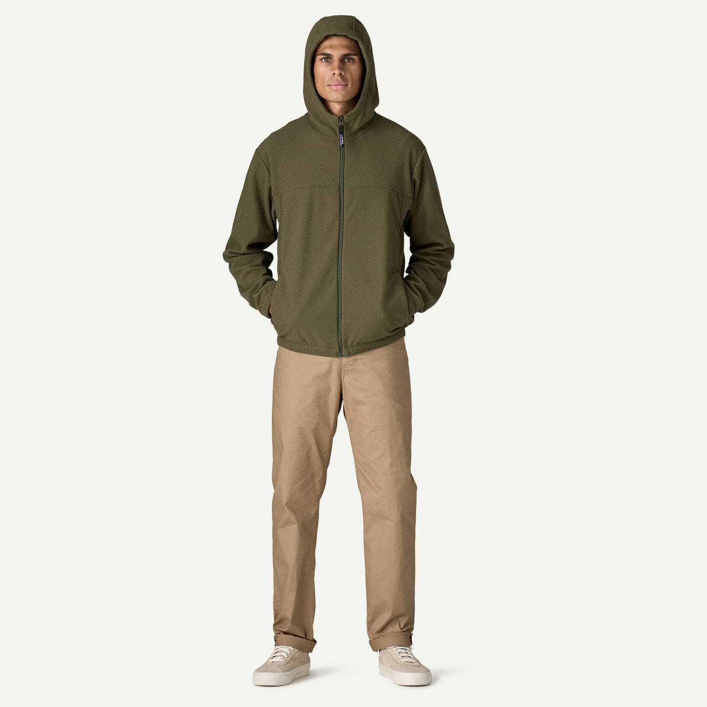 Men's Textured Fleece Hoody - US 7639
