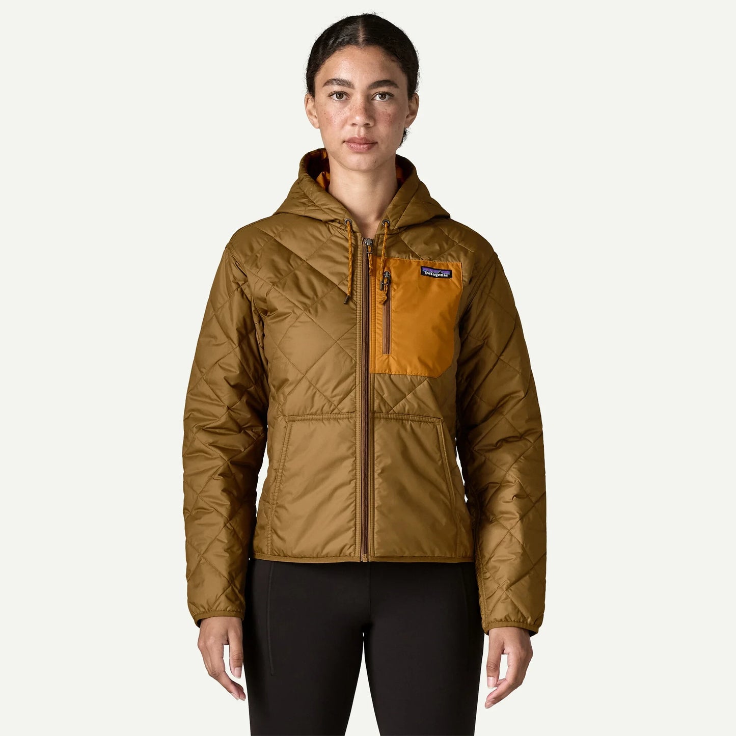 Women's Diamond Quilted Bomber Hoody - US 8031