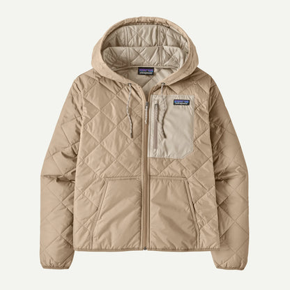 Women's Diamond Quilted Bomber Hoody - US 8007