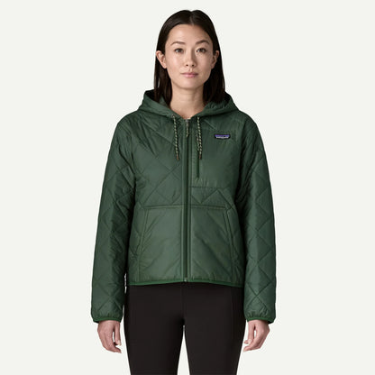 Women's Diamond Quilted Bomber Hoody - US 4924