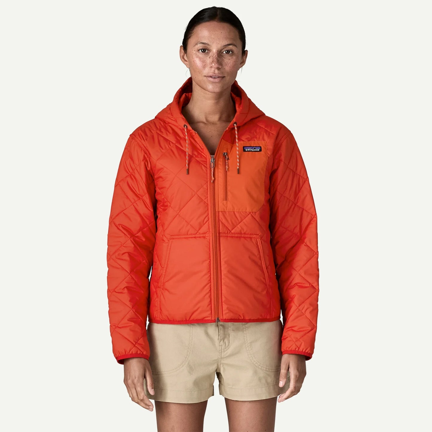 Women's Diamond Quilted Bomber Hoody - US 8642