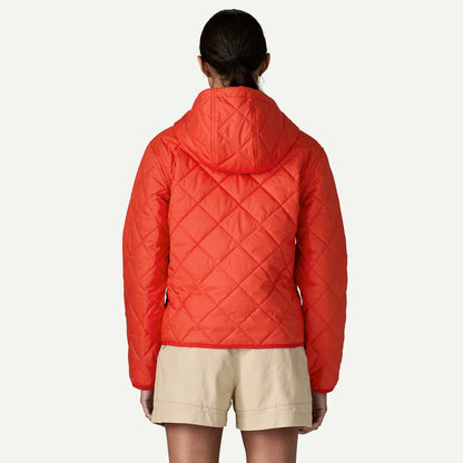 Women's Diamond Quilted Bomber Hoody - US 8642