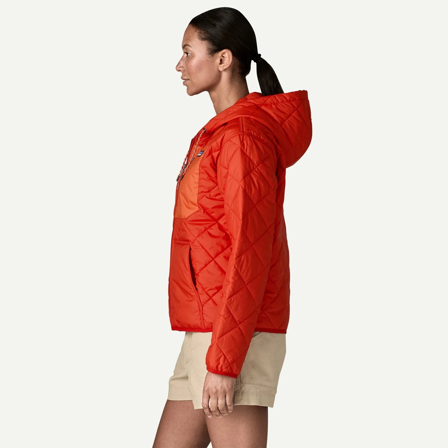 Women's Diamond Quilted Bomber Hoody - US 8642