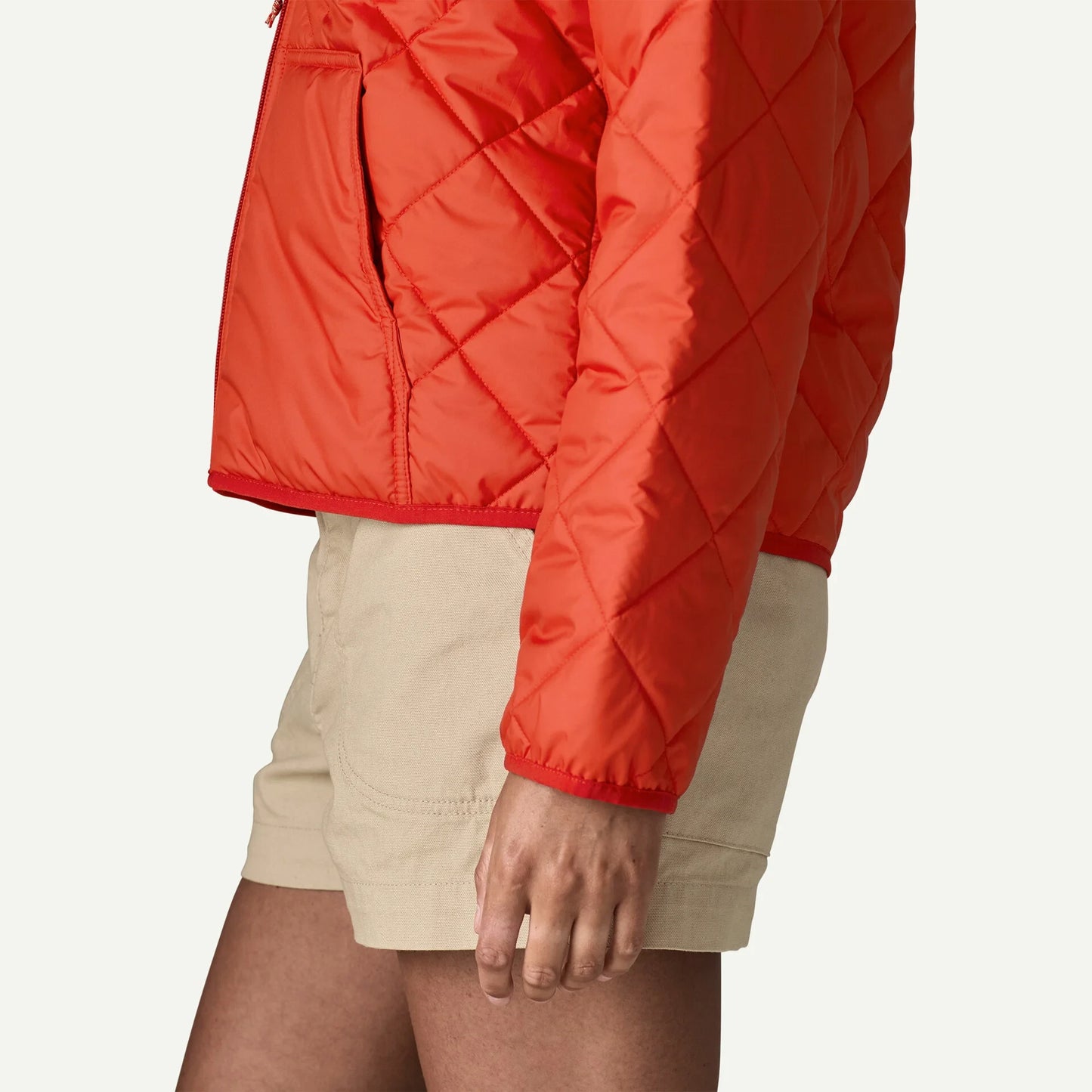 Women's Diamond Quilted Bomber Hoody - US 8642