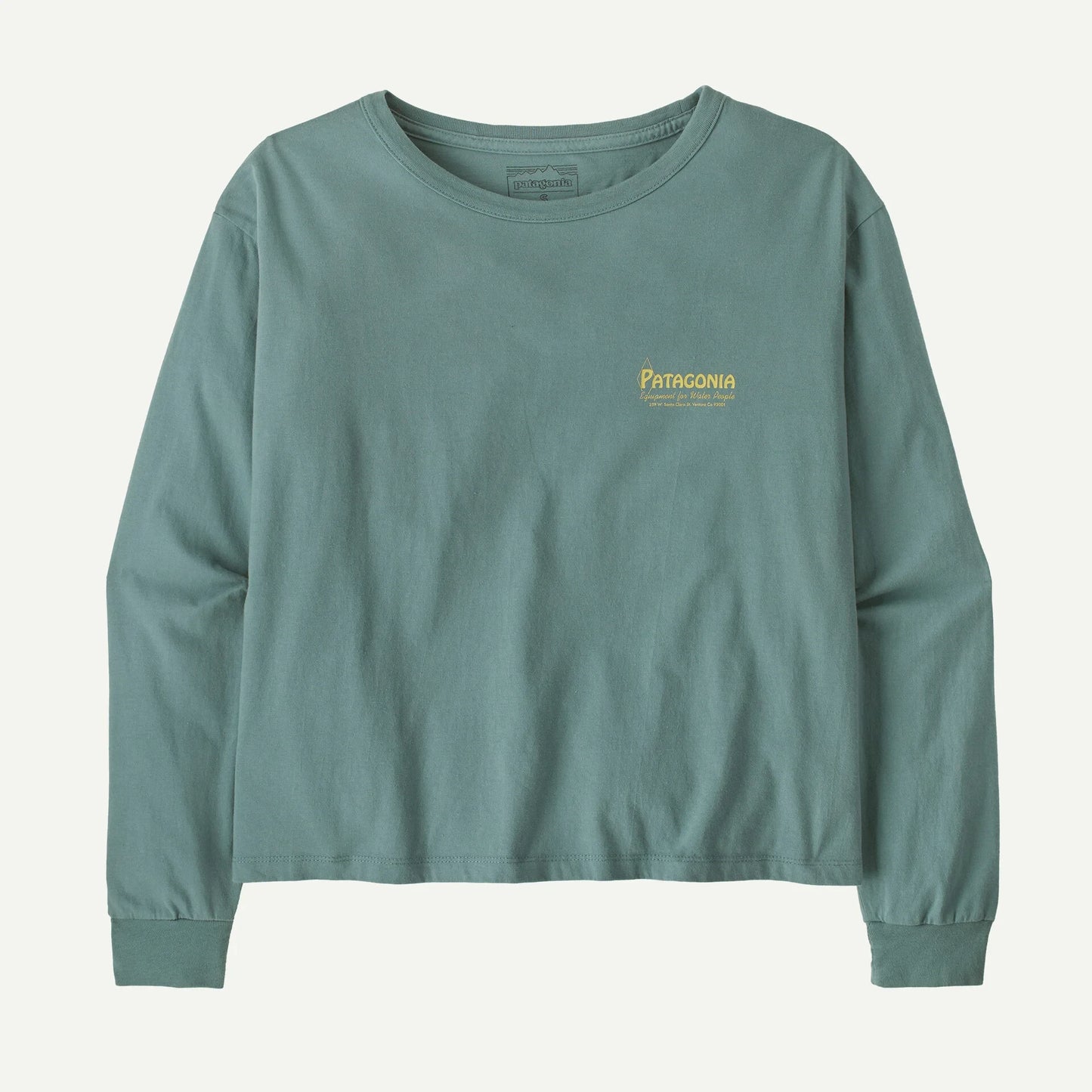 Women's Long-Sleeved Water People Banner Easy-Cut T-Shirt - US 6996