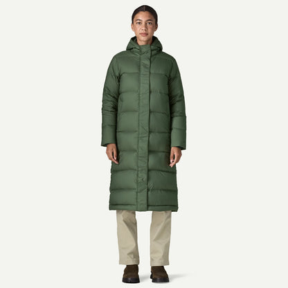 Women's Silent Down Long Parka - US 3705